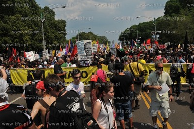 Chicago. Manifestacja przedstawicieli ruchu Okupuj...