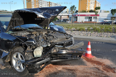 Sopot Droga Zielona. Wypadek samochodowy. Samochod...