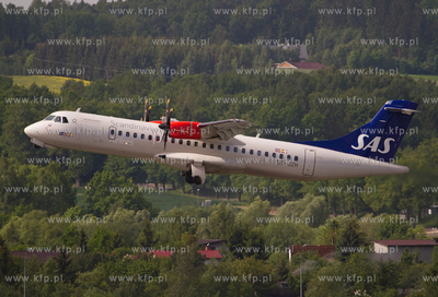 Nz.startujacy z gdanskiego lotniska ATR 72 SAS Scandinavian...