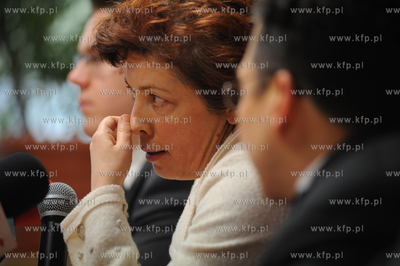 Posel Nelly Rokita w biurze poselskim Zbigniewa Kozaka...