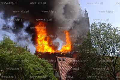 Pozar kosciola sw Katarzyny w Gdansku.
22.05.2006
Fot....