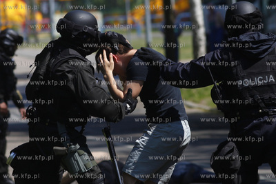 Gdansk Stogi. Cwiczenia ZKM, Policji, Strazy Pozarnej...