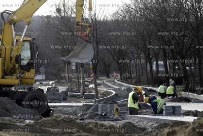 Gdańsk. Prace przy budowie Trasy Słowackiego na odcinku...