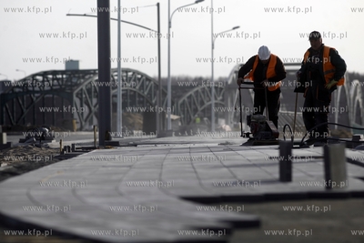 Gdańsk. Prace przy budowie Trasy Słowackiego na odcinku...