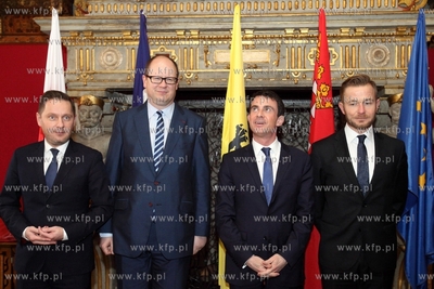 Wizyta premiera Francji  Manuela Vallsa w Gdańsku....