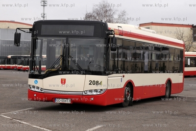 Zajezdnia autobusowa ZKM przy ul. Hallera w Gdańsku....