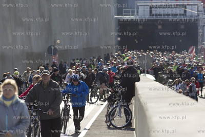 Gdańsk. Dzień otwarty tunelu pod Martwą Wisła....