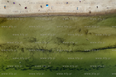 Plaża w Gdańsku Jelitkowie. Zakaz kąpieli po pożarze...