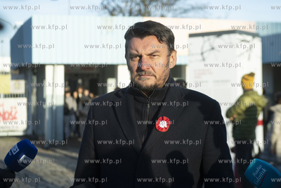 Plac Solidarności w Gdańsku. Uroczystość złożenia...