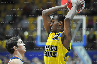 Gdynia. Mecz XXII kolejki Polskiej Ligi Koszykowki...