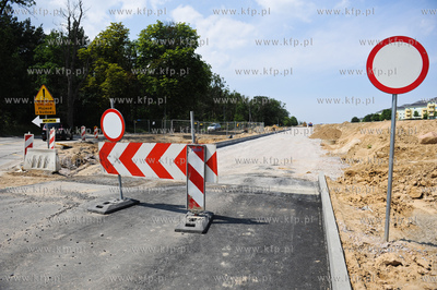 Gdansk. Budowa ulicy Nowej Lodzkiej oraz nowej lini...