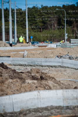 Gdansk. Budowa ulic i torowisk na ul Hallera i Uczniowskiej,...