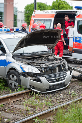 Gdansk. Skrzyzowanie ulic Siennickiej oraz Dlugie Ogrody....