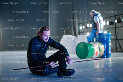 Gdansk. Teatr Wybrzeze. Proba medialna spektaklu pt...