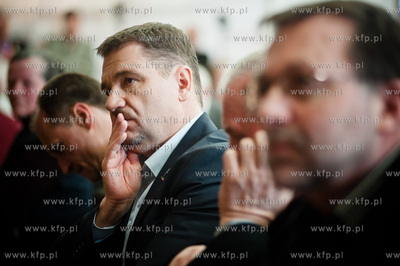 Gdansk. Sala BHP Stoczni Gdanskiej. Spotkanie zorganizowane...