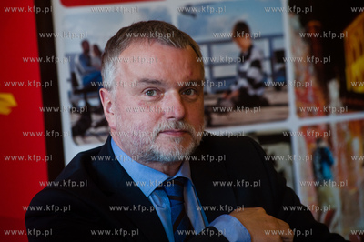 Gdansk. Sala Herbowa budynku Rady Miasta. Konferencja...