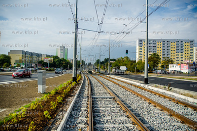 Gdansk. Ostatnie dni budowy linii tramwajowej na Morene....