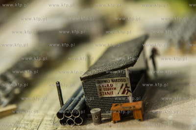 Montaż dioramy w historycznej Sali BHP Stoczni Gdańskiej,...