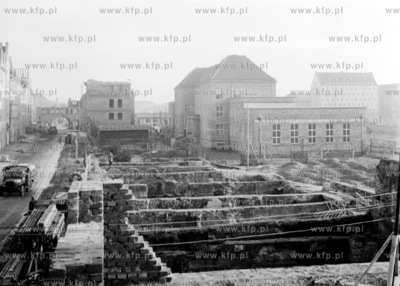 Odbudowa ulicy Ogranej w Gdansku. 
1955
0007786z
Fot....