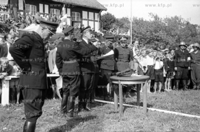 Zawody drużyn strażackich w Pruszczu Gdańskim. (Lata...