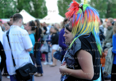Gdansk. Plac zebran Ludowych. Scena letnia. Koncert...