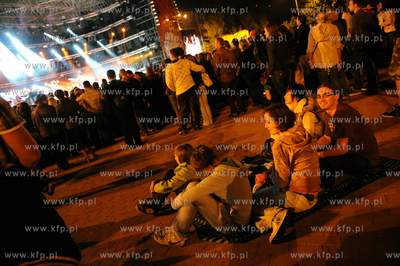 Gdansk. Plac zebran Ludowych. Scena letnia. Koncert...