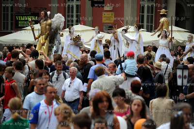 Gdansk. Dlugi Targ. Ceremonia otwarcia Jarmarku sw....