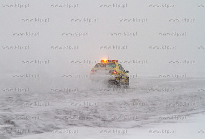 Gdansk, Rebiechowo. Akcja zima w Porcie Lotniczym Gdansk...