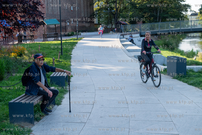 Bulwary nad Słupią w Słupsku. 22.08.2023. Fot. Konrad...