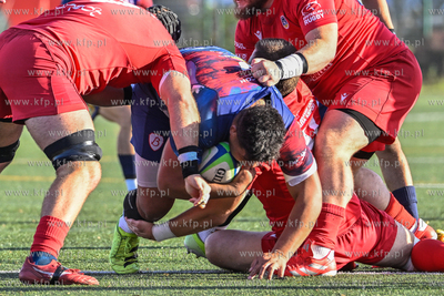 Sopot. Stadion Ogniwo Sopot. Ekstraliga rugby. Mecz...