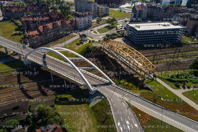 Gdańsk, wiadukt na ul. Jerzego Popiełuszki.22.07.2017...