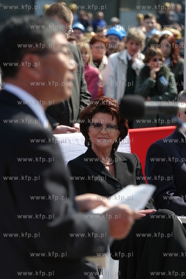 Stocznia Gdynia, chrzest samochodowca Amber Arrow zbudowanego...