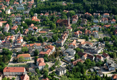 Gdansk Oliwa z lotu ptaka. Ul Cysterow, Polanki, Stary...