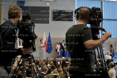 Gdansk. Uroczystosc nadania imienia Arkadiusza Arama...