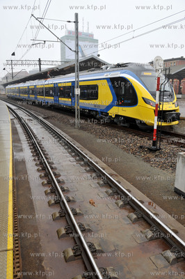 Gdansk, Dworzec Glowny PKP. Inauguracyjny, pierwszy...