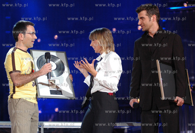 Festiwal Piosenki w Sopocie 2004. In-Grid podczas koncertu...