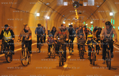 Dzien otwarty tunelu pod Martwa Wisla w Gdansku. To...