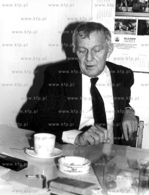 Mieczyslaw Rakowski - ostatni premier PRL. 1993 Fot....