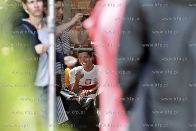 Gdansk. Restauracja Stacja de Luxe. Pilkarze reprezentacji...