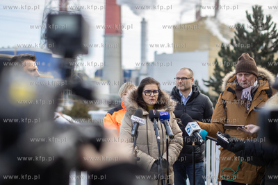 Konferencja prasowa po awarii w elektrociepłowni....