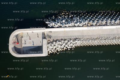 Przekop Mierzei Wiślanej - widok od strony morza....