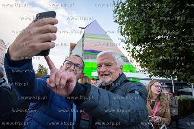 Sopot.  Odsłonięcie muralu pamięci Józefa Czerniawskiego,...