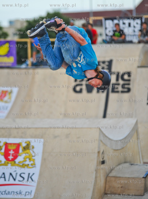 Gdansk. Plac Zebran Ludowych. Baltic Games, festiwal...