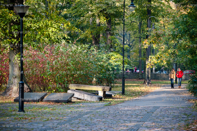 Gdansk. Park obok Politechniki Gdanskiej. Lapidarium...