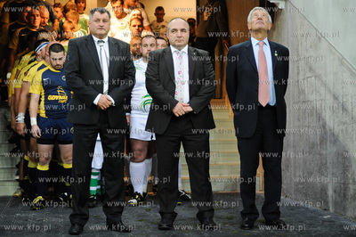 Gdansk. PGE Arena. Mecz ekstraklasy rugby. Derby trojmiasta...