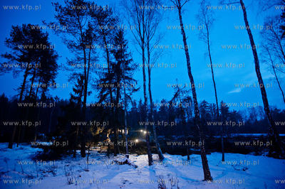 Gdansk. Rebiechowo. Nocna wycinka drzew pod budowe...