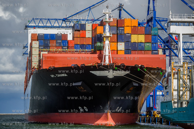 Gdansk. Terminal kontenerowy DCT. Kolejne zawiniecie...