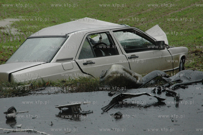 Tragiczny wypadek w miejscowosci Nowa Dabrowa w gminie...