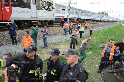 Wypadek w Jurkowicach w woj. pomorskim. Pociag relacji...
