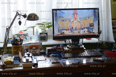 Wierni uczestniczacy w liturgi Wielkiego Czwartku dzieki...